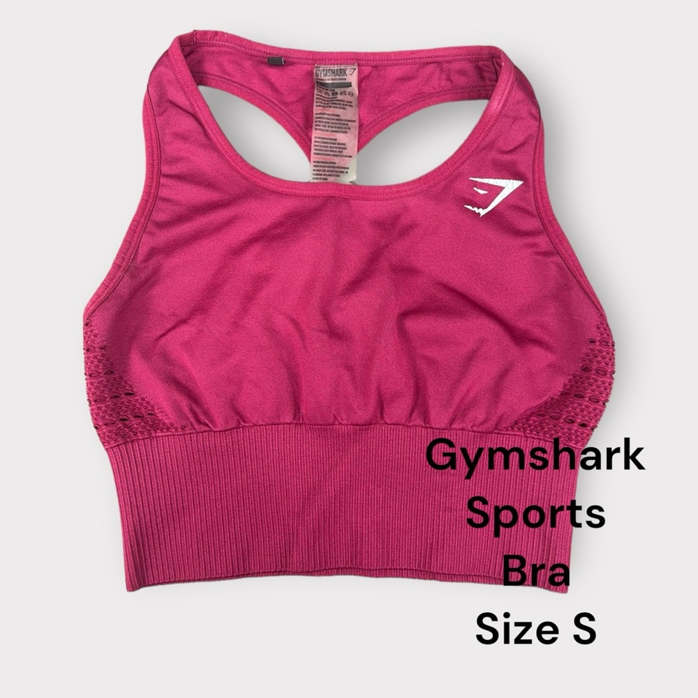 Gymshark Sports Bra Dark Pink/Red Size S